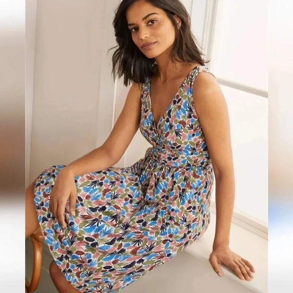 Boden Effie Tropical Print Dress - Picture 1 of 7